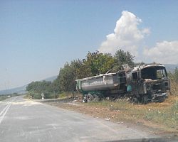 Τροχαίο ατύχημα στο Ν.Μυλότοπο Γιαννιτσών (ΕΙΚΟΝΕΣ)